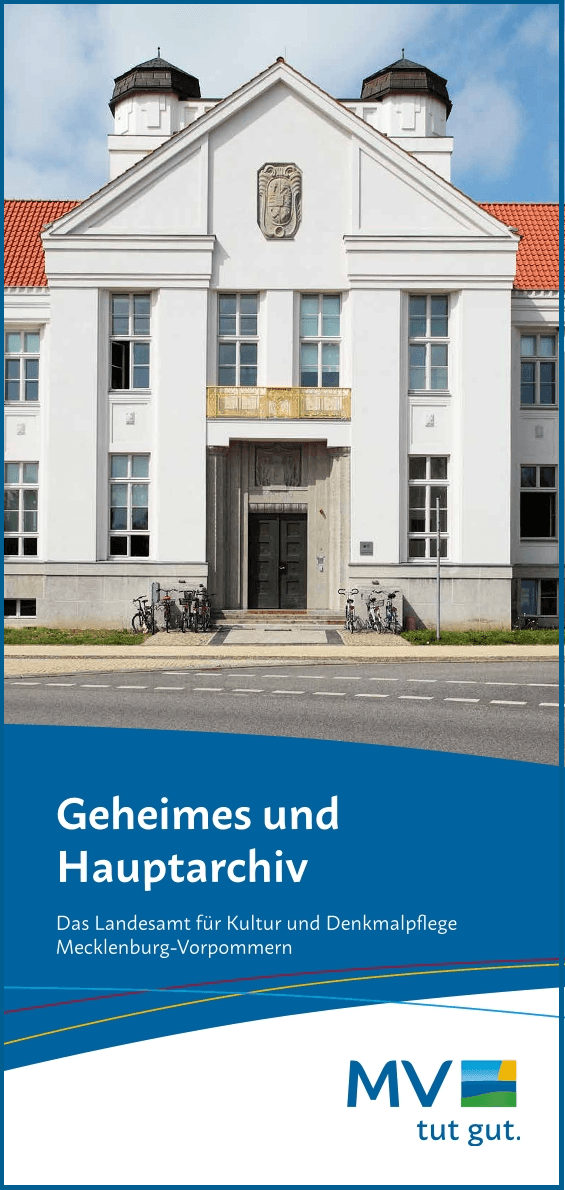 Titelbild des Flyers "Geheimes und Hauptarchiv"
